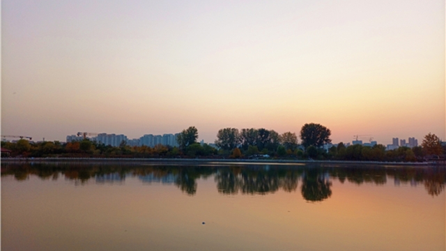 蘆花白，秋水寒