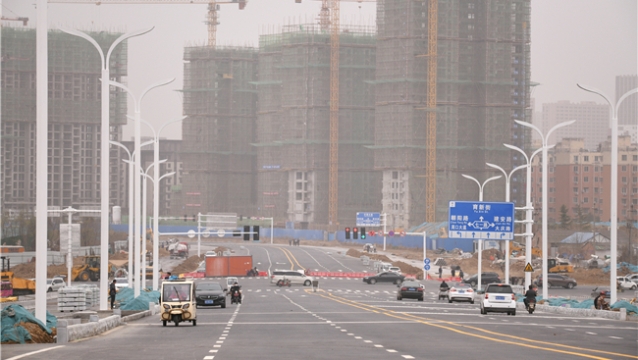 中原路跨沙潁河大橋試通車